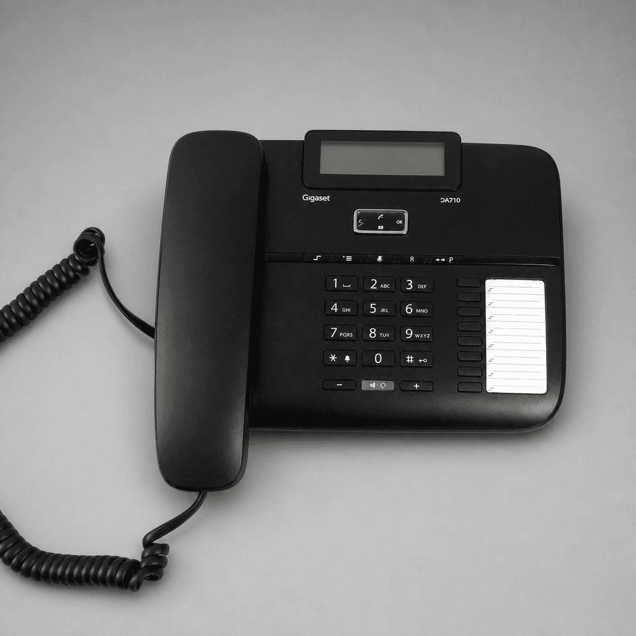 Černý telefon Gigaset DA710 — Fotografie 1