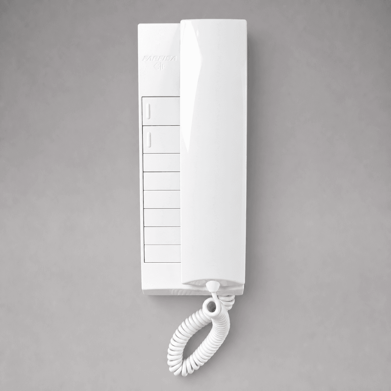 Bílý domovní telefon Farrisa — Fotografie 1