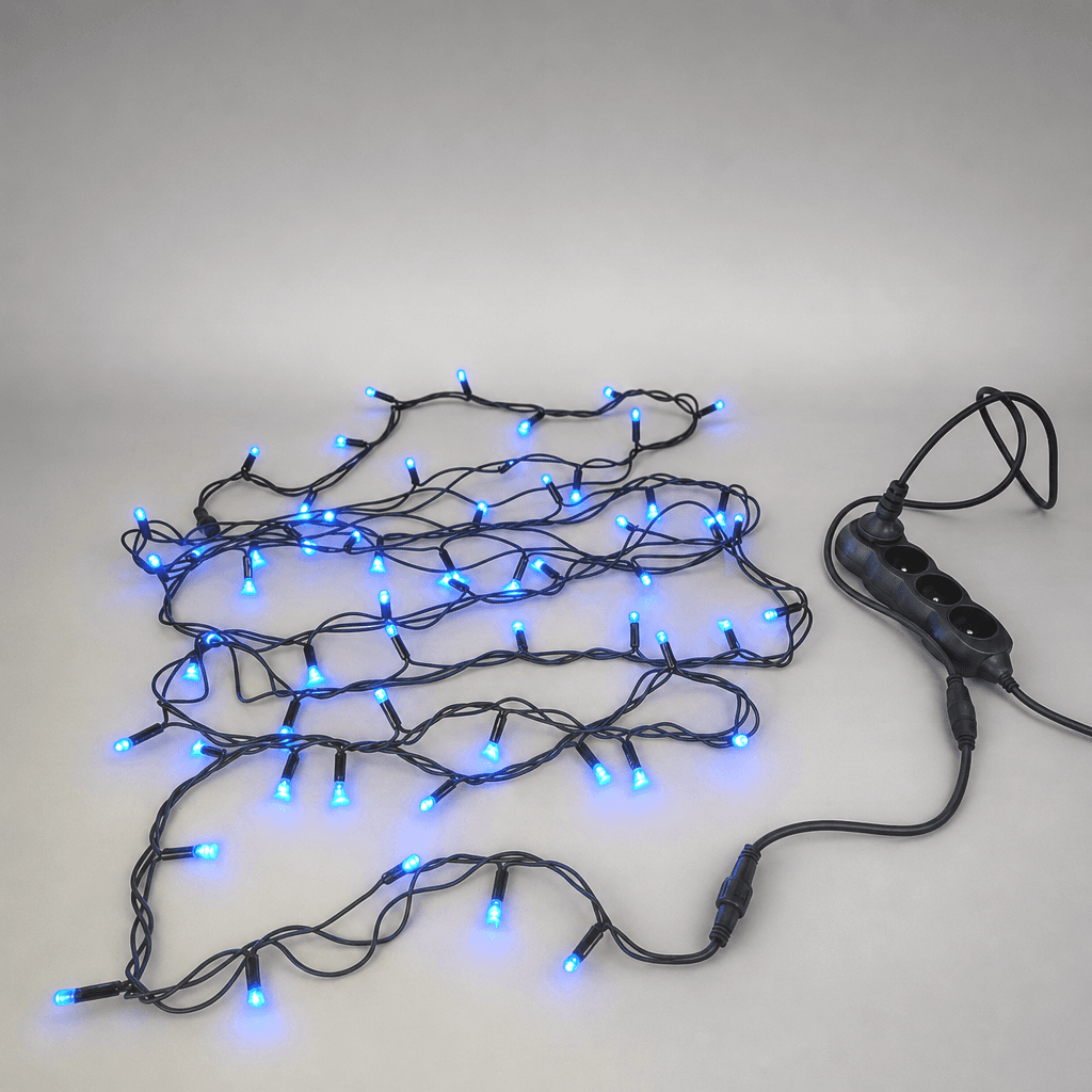 String lights with blue lights — Photo 1