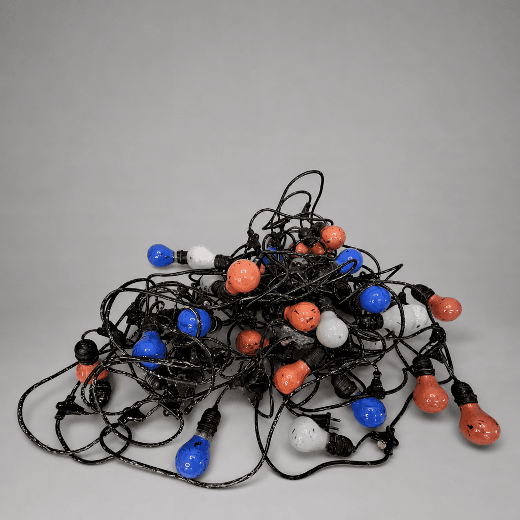 String lights with colored bulbs — Photo 1