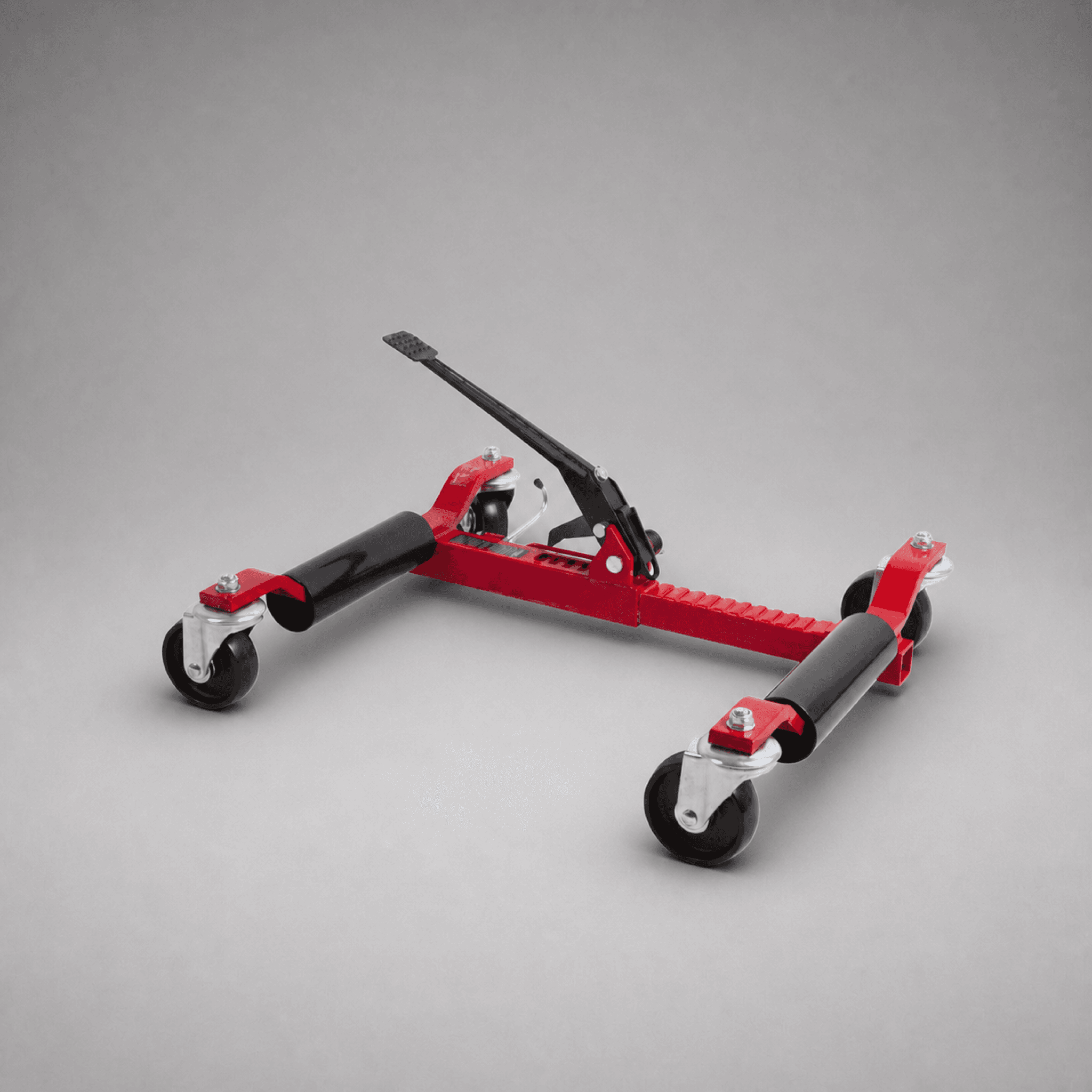 Red handling cart with a foot pedal — Photo 1