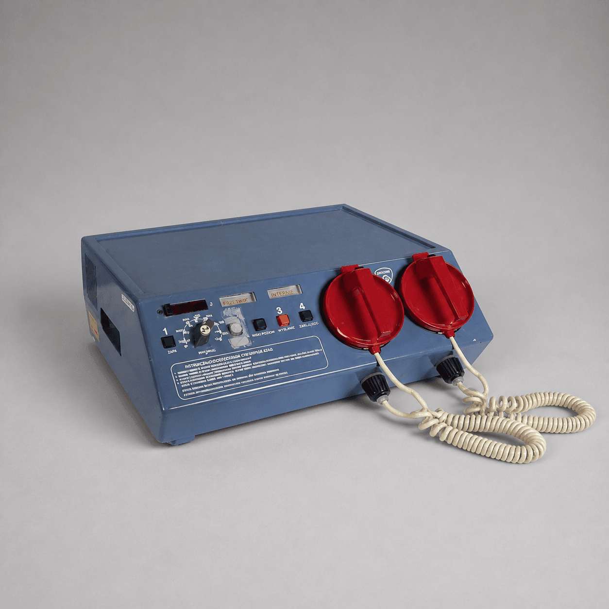 Defibrilátor s červenými elektrodami — Fotografie 1