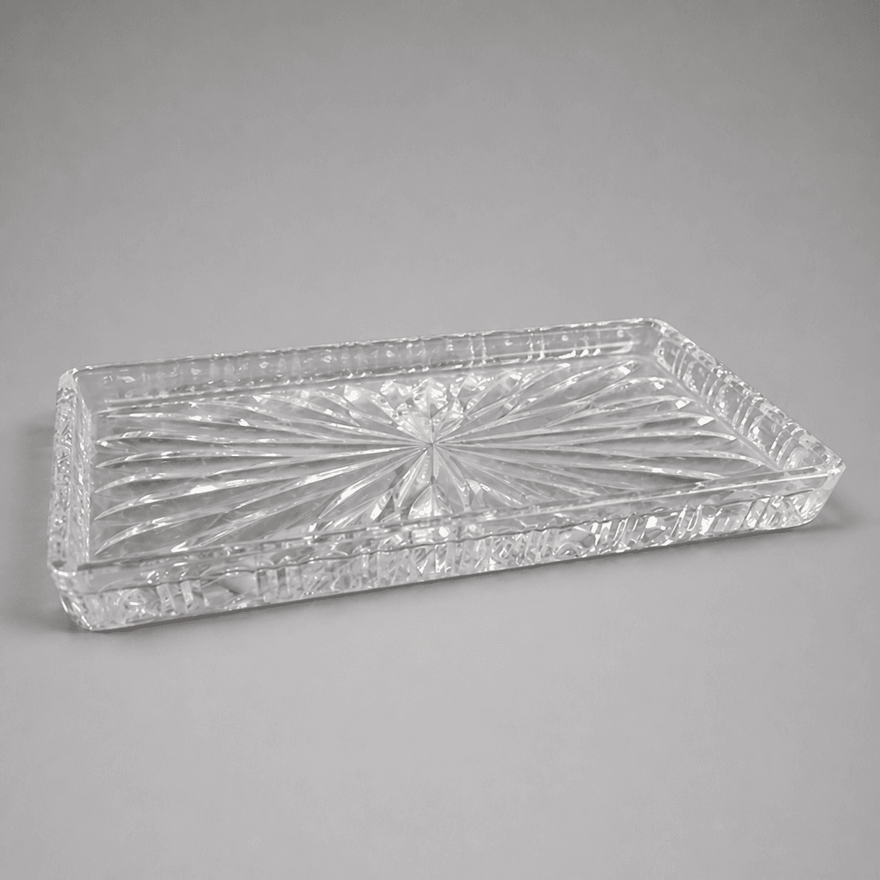 Čirá skleněná podlouhlá miska — Fotografie 1