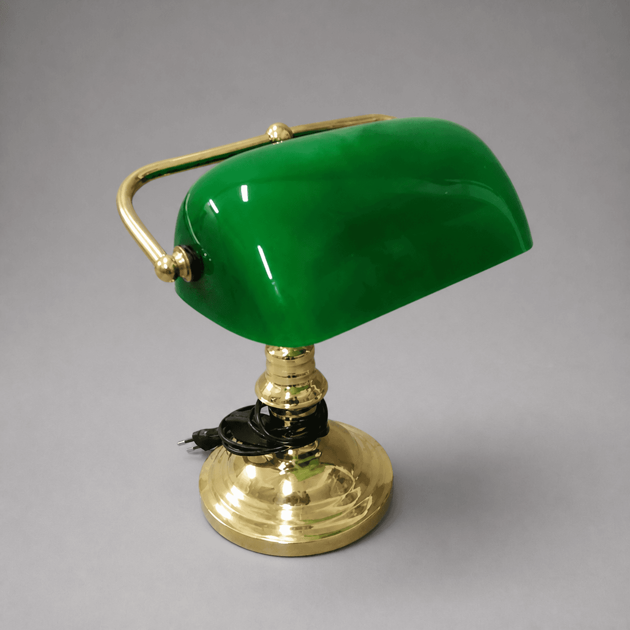 Zelená bankéřská stolní lampa — Fotografie 1