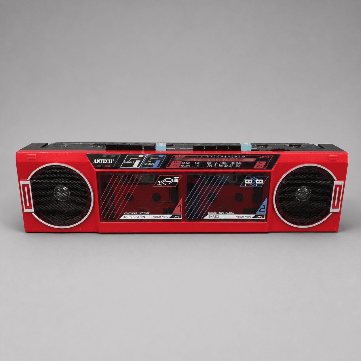 Červený boombox Artech — Fotografie 1
