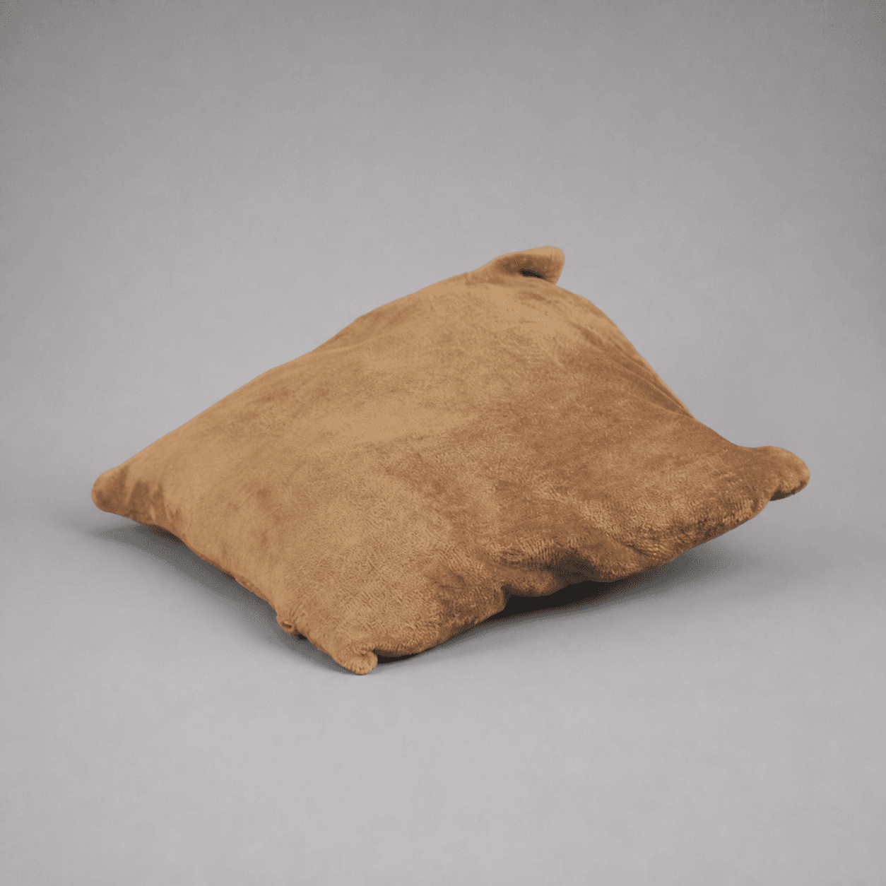 Brown plain cushion — Photo 1