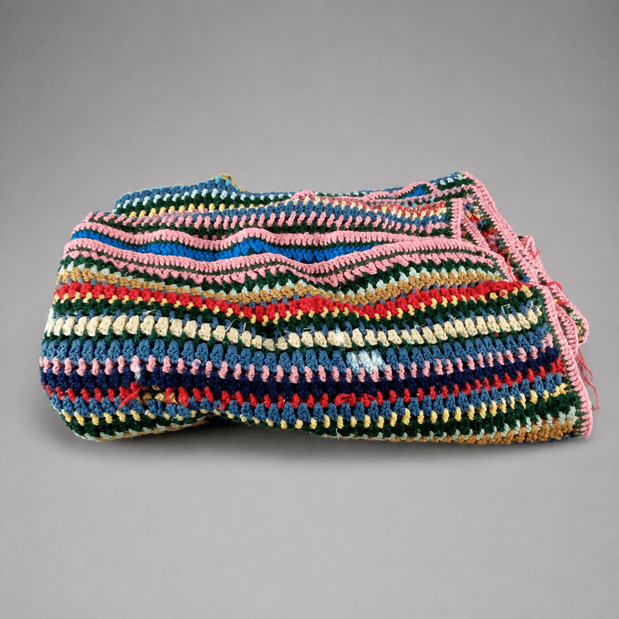 Bunte gestrickte Decke — Foto 1