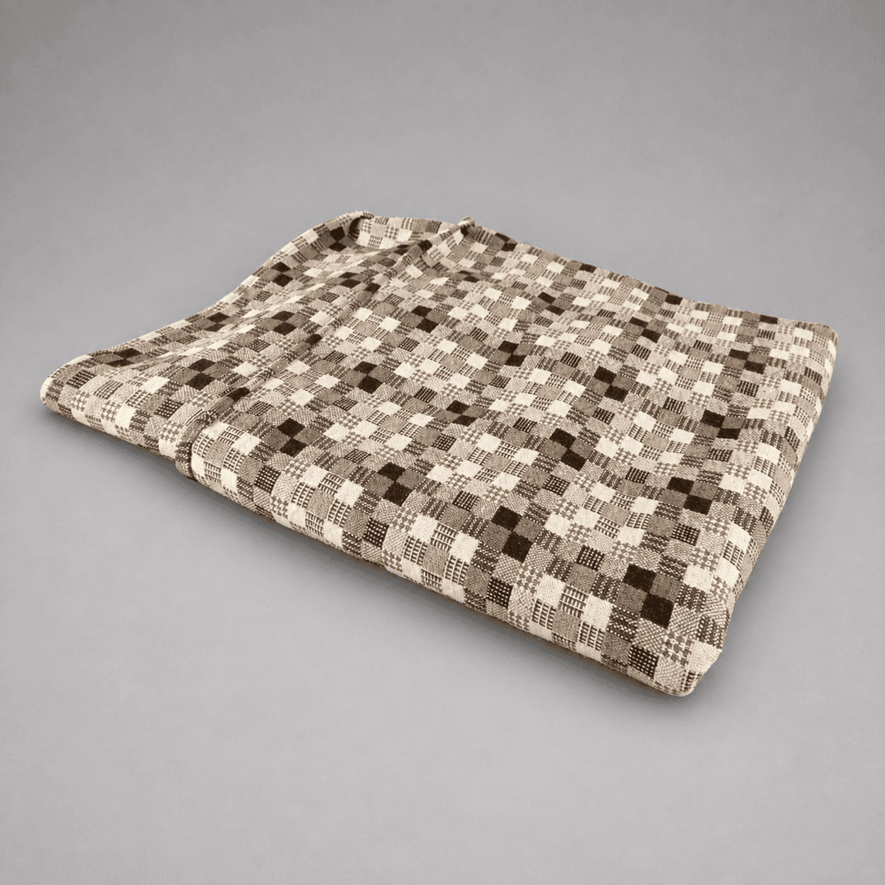 Beige-brauner Karopolster — Foto 1
