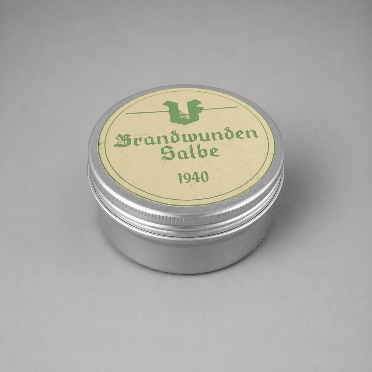 Kovová dóza Brandwunden Salbe 1940 — Fotografie 1