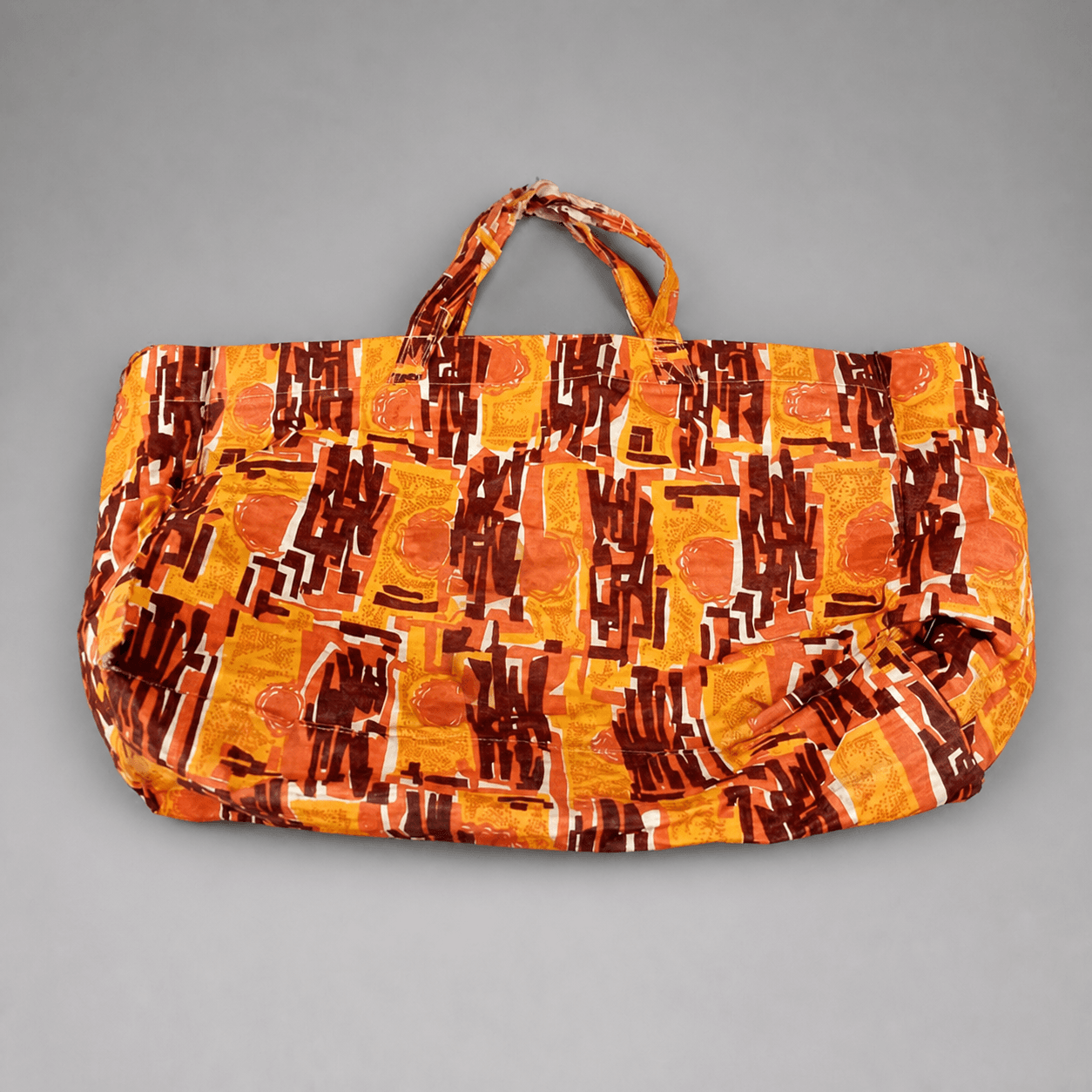 Orangefarbene geometrische Tasche — Foto 1