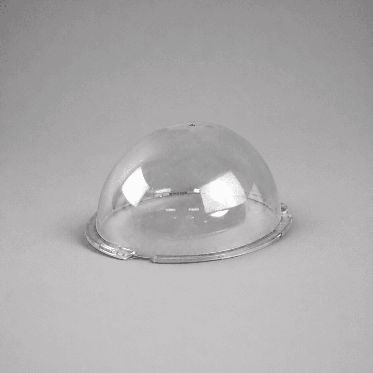 Amber Ribbed Glass Cover — Photo 1