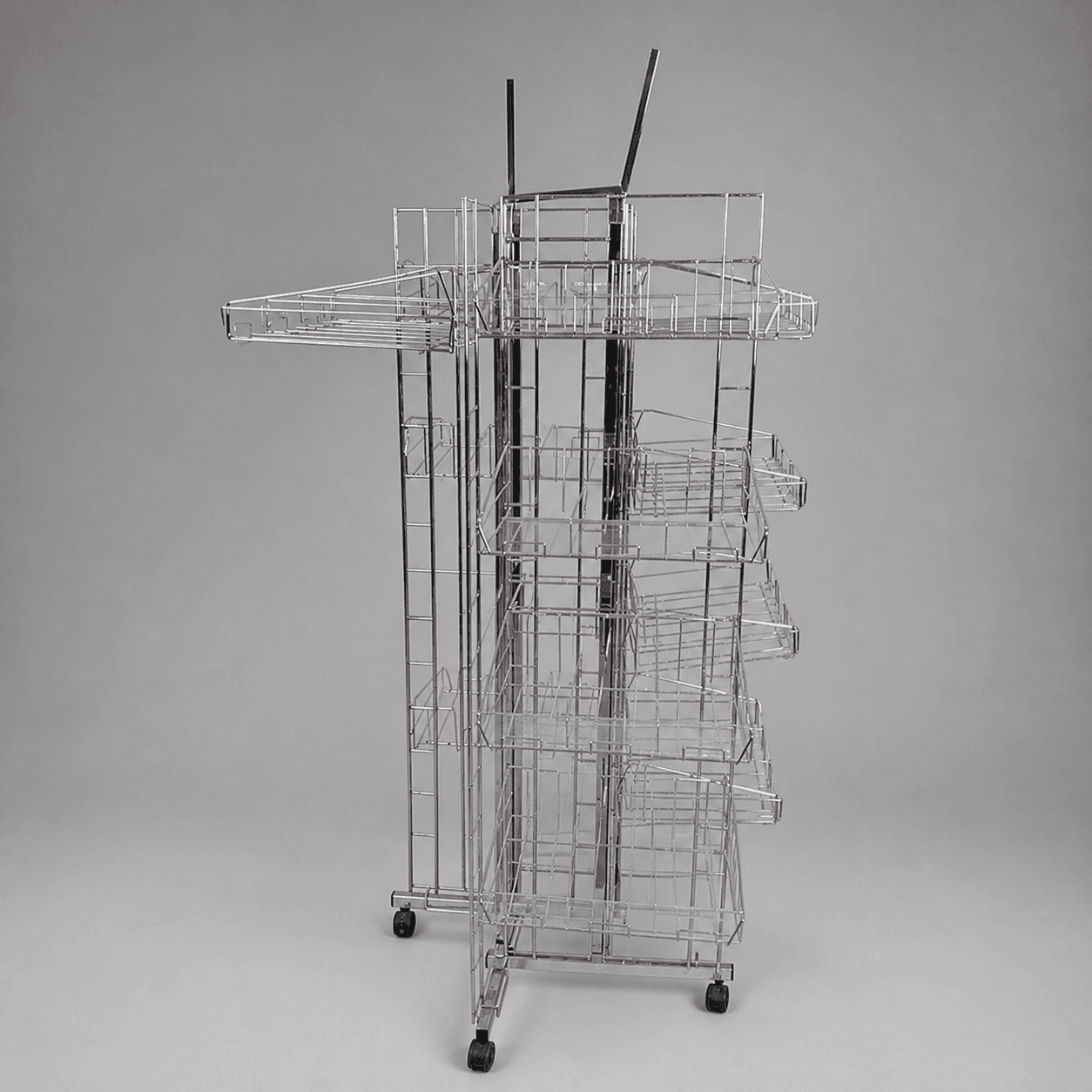 White wire rack for printed matter — Photo 1